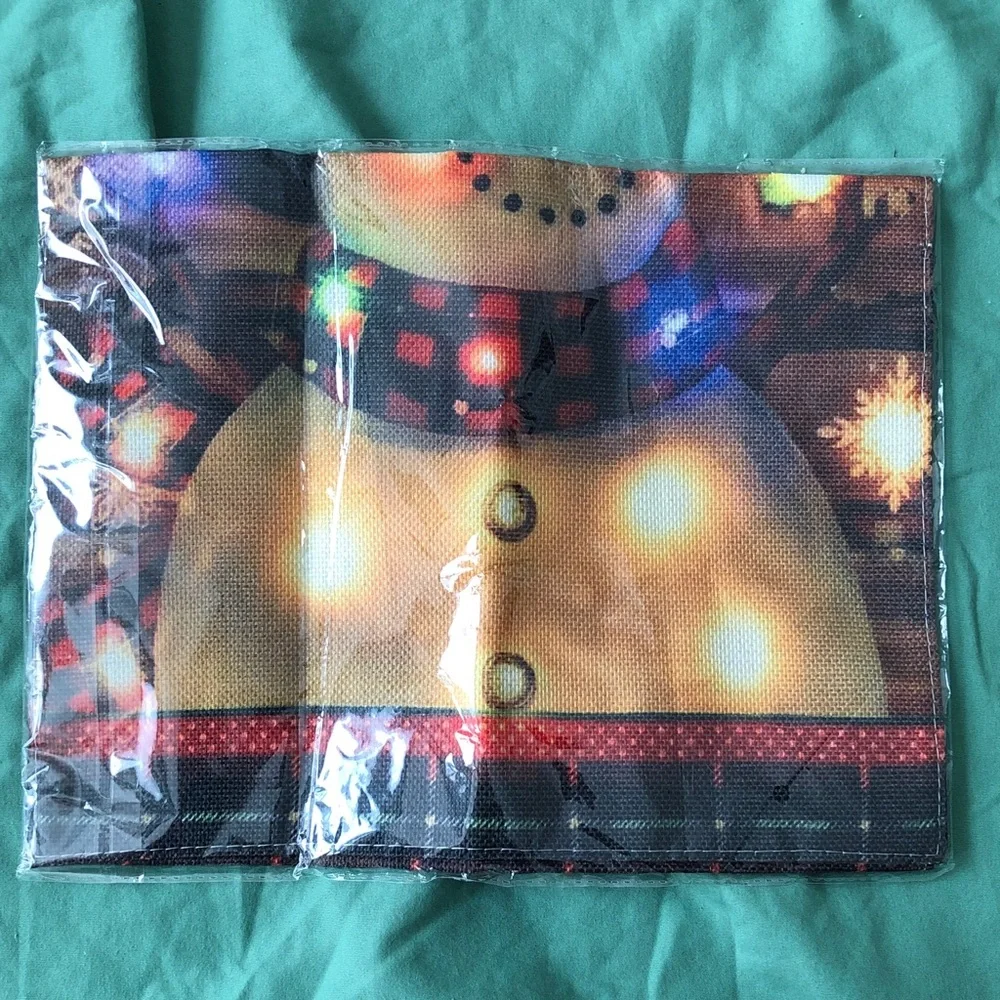 Festive Snowman Garden Flag (Does not light up)
